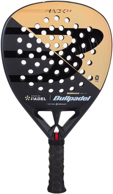 Bullpadel - Hack 04 Premier Padel Racket - Zwart - Tricarbon 18K