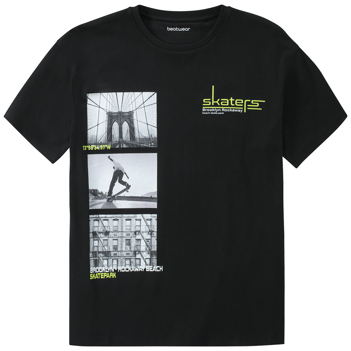 Beatwear Jungen T-Shirt mit Prints schwarz