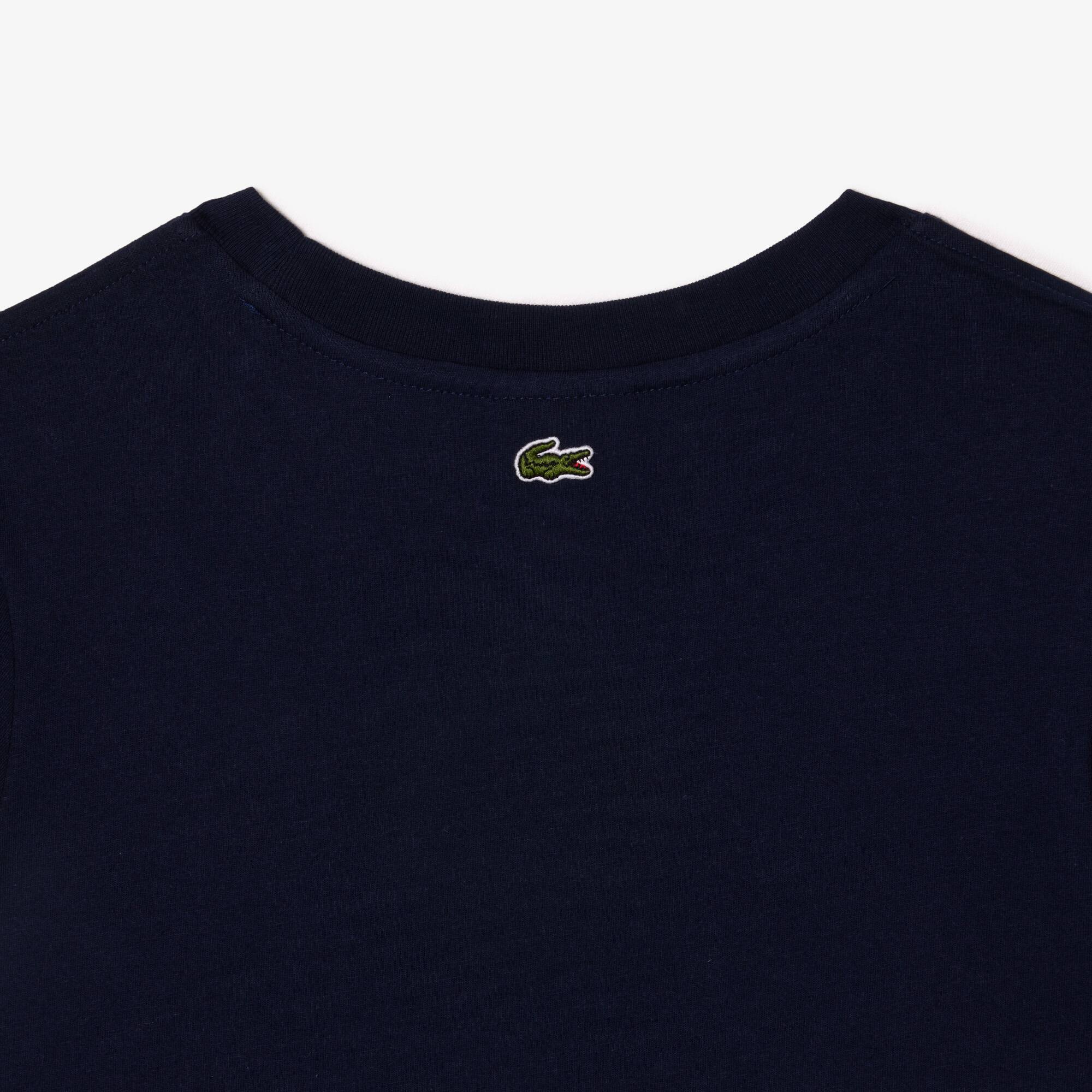 T-shirt enfant avec marquage contrasté Lacoste en jersey de coton T-Shirts & Chemises - Bleu - Lacoste - Enfant
