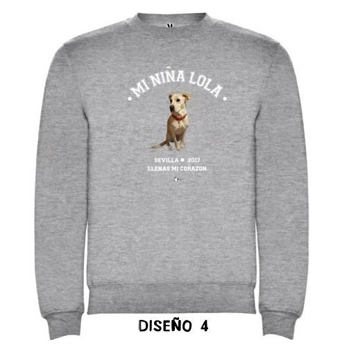 Moletom universitário clássico personalizável em cinza