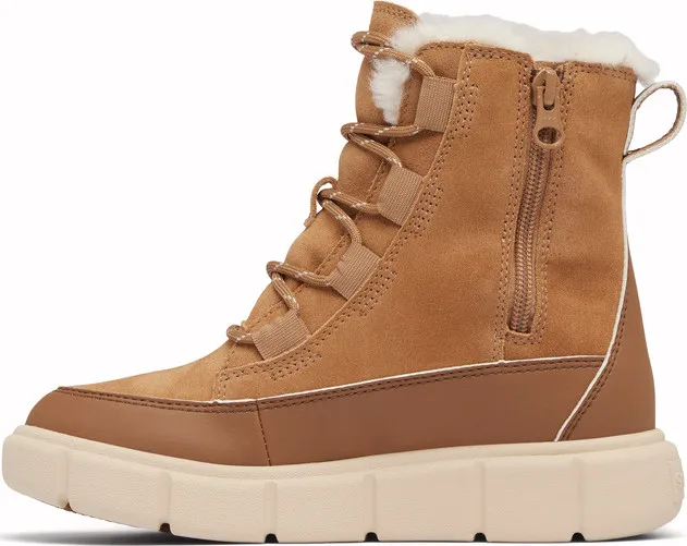 Sorel Youth Sorel Explorer Iii Lace Wp Tawny Buff, Bleached Ceramic