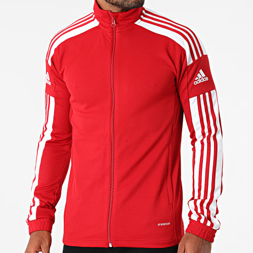 Veste Zippée A Bandes GP6464 Rouge