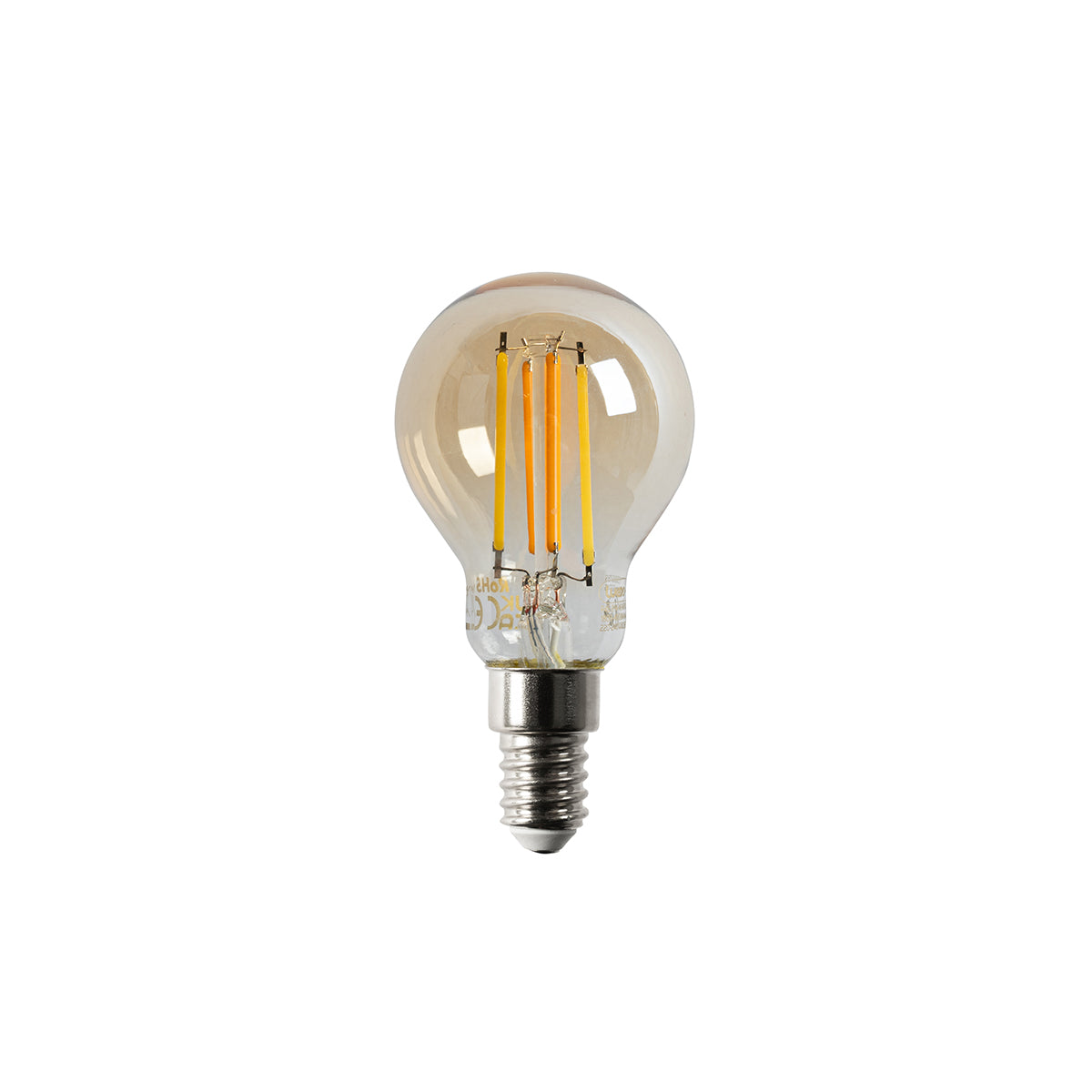 LUEDD Smart E14 LED lamp P45 goud 4,9W 470 lm 1800-4000K