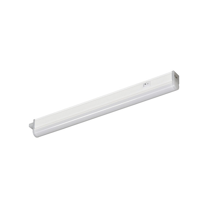 Réglette sous meuble Periera LED intégrée blanc neutre IP20 450lm 4W L.31xl.2,4cm blanc GoodHome