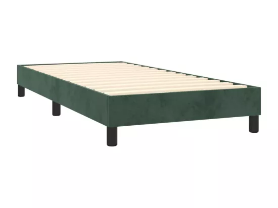 Sommier à lattes de lit Vert foncé 90x200 cm Velours