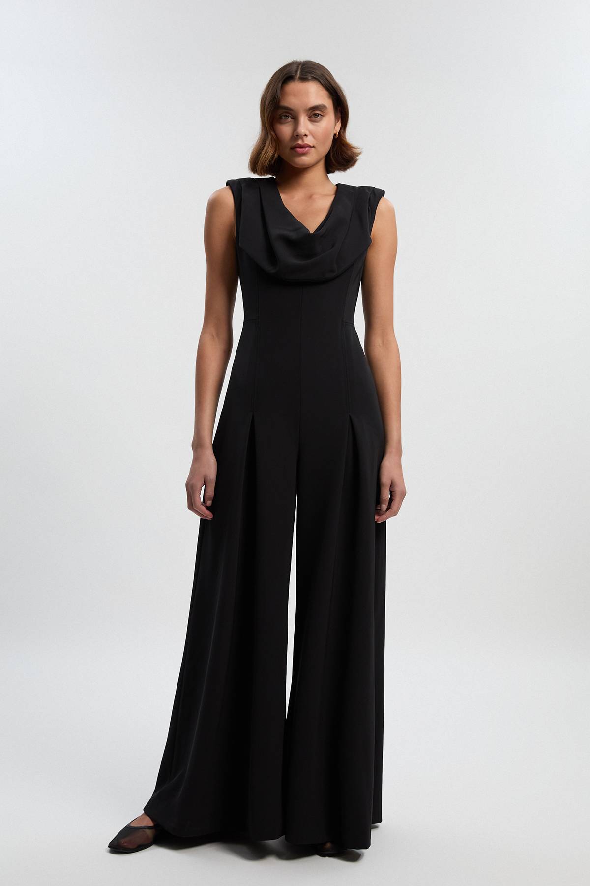 KarenMillen Combinaison Tailleur Drapée à Jambes Larges
