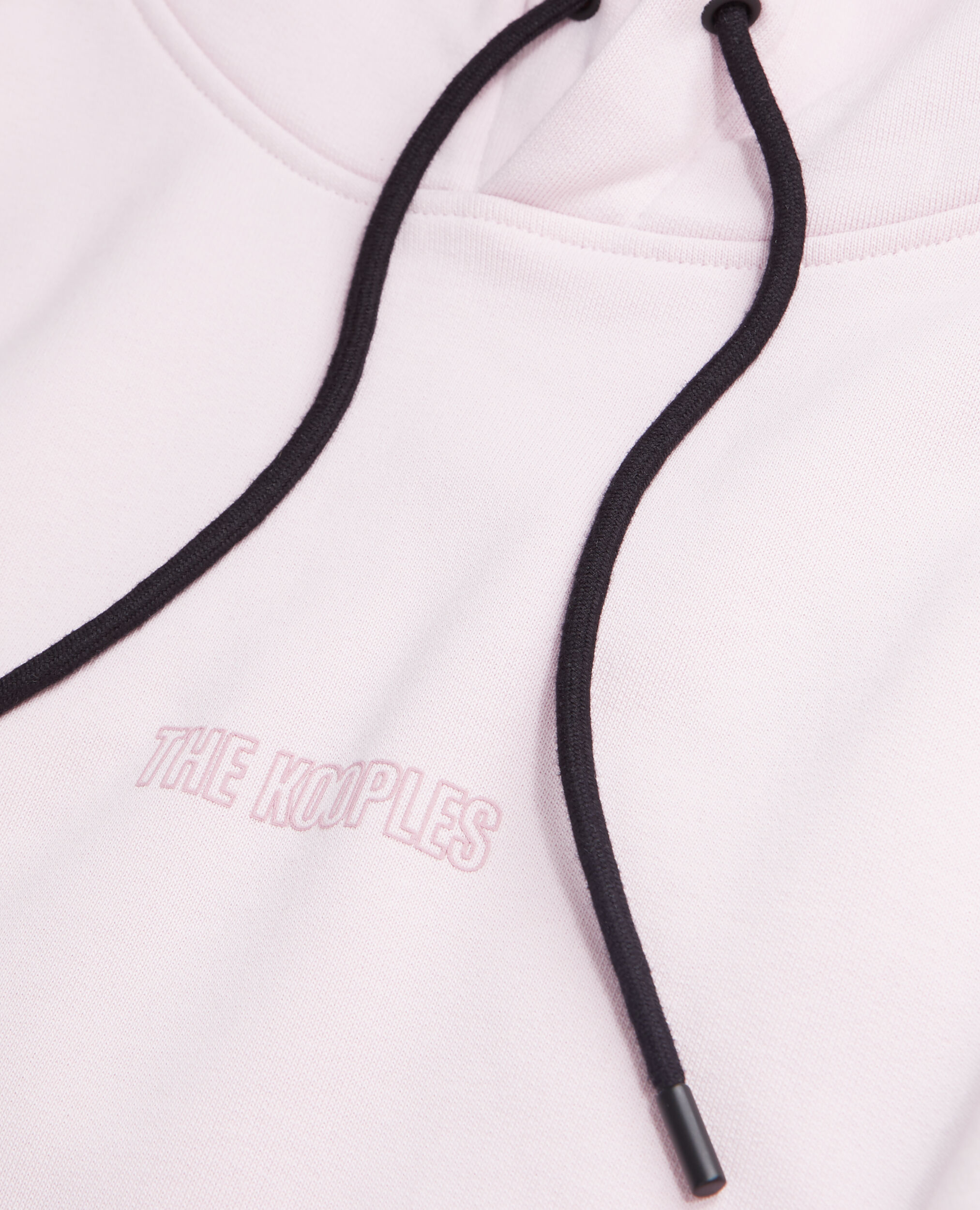 Sweatshirt à capuche rose avec logo