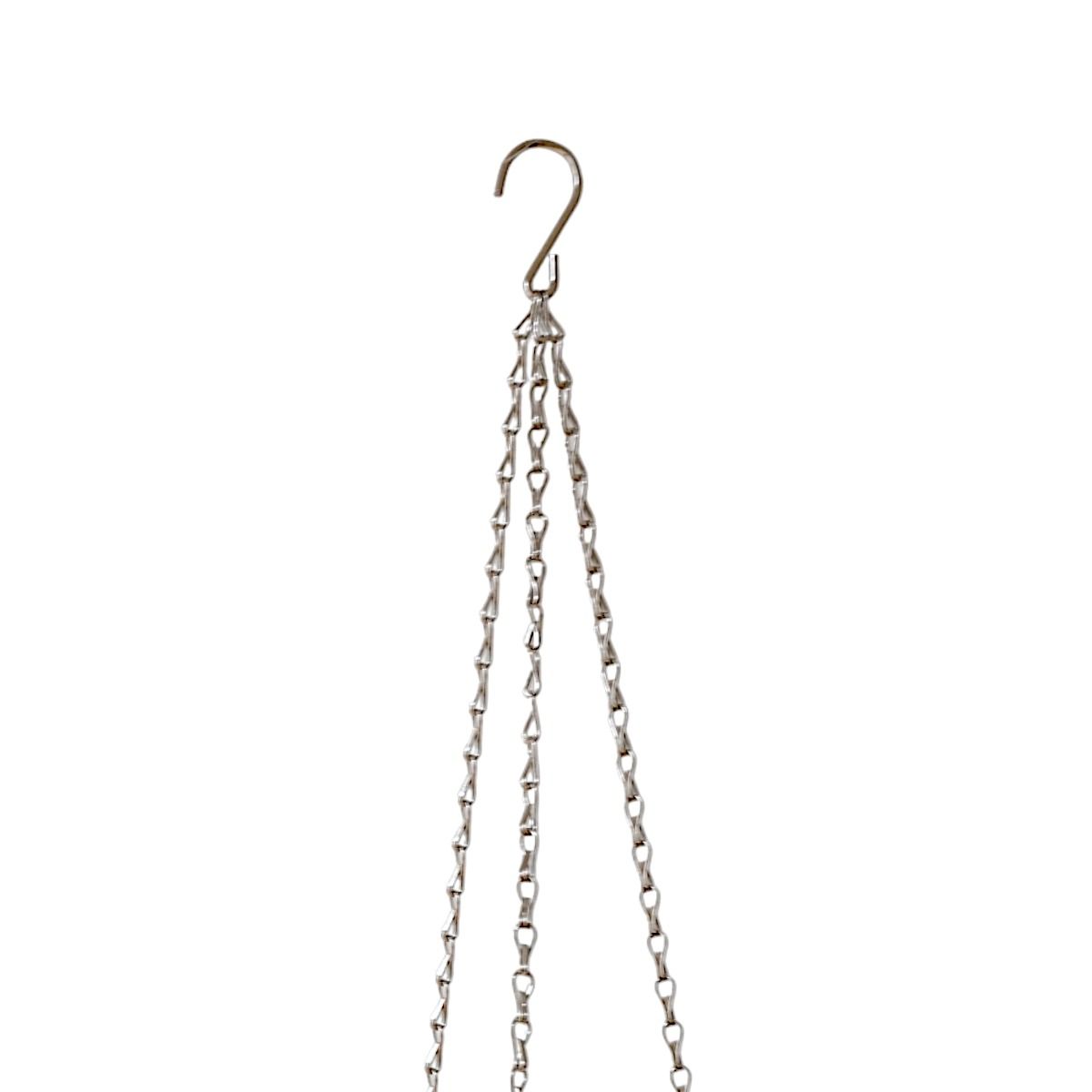 Pot de fleurs suspendu à facettes argent 20 cm Surprise Partie !