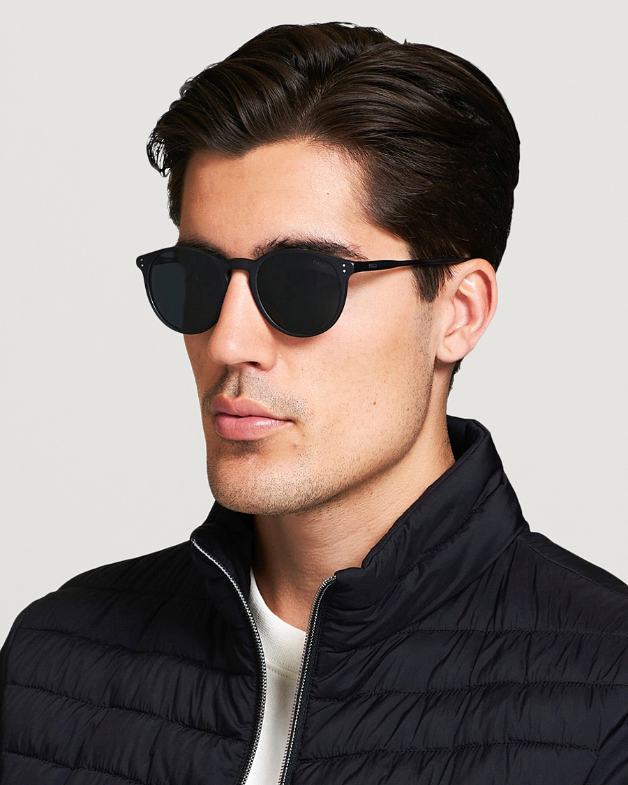 Polo Ralph Lauren 0PH4110 Round Sunglasses Matte Black
