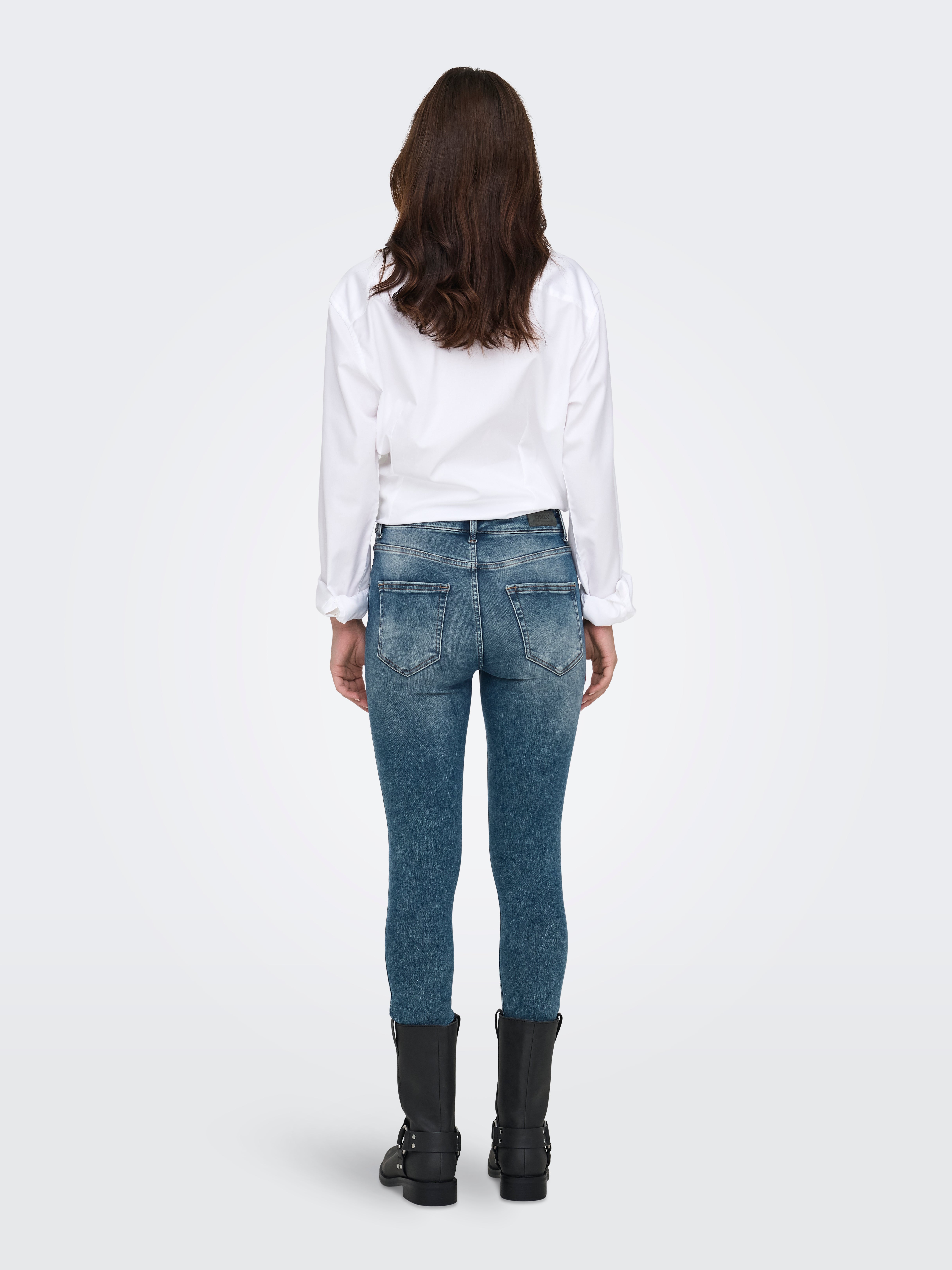 ONLBLUSH Mittlere Taille Skinny Fit Jeans Special Blue Grey Denim