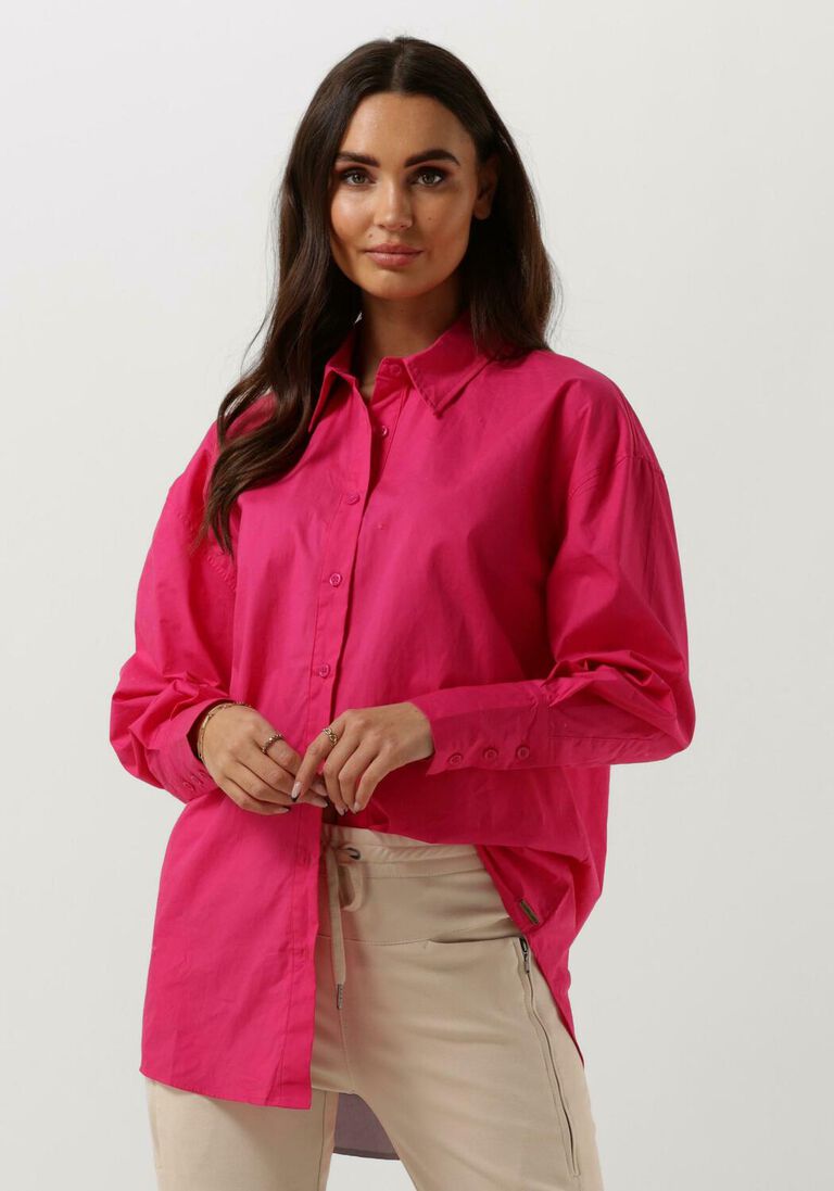 COLOURFUL REBEL roze colourful rebel blouse talia oversized boyfriend blouse