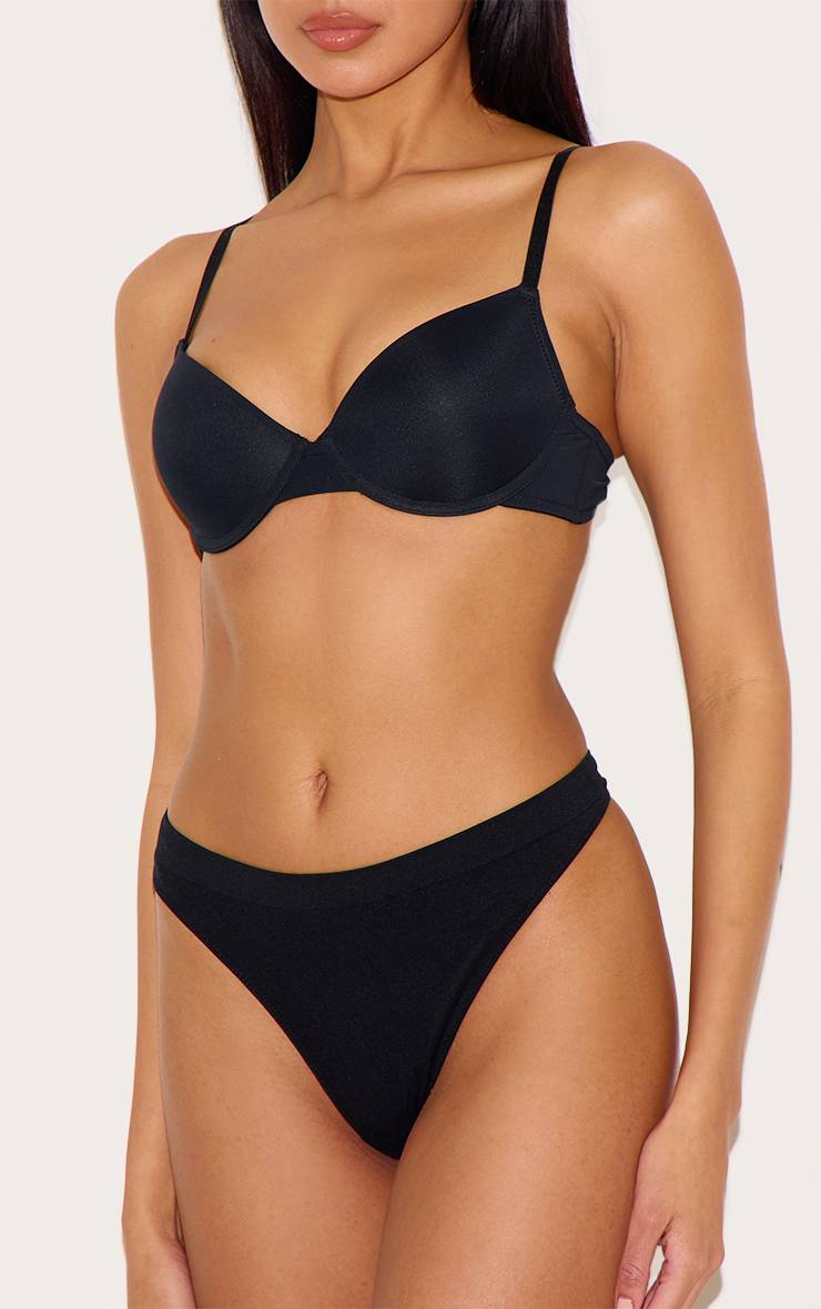 Noir Soutien-gorge T-shirt À Armatures