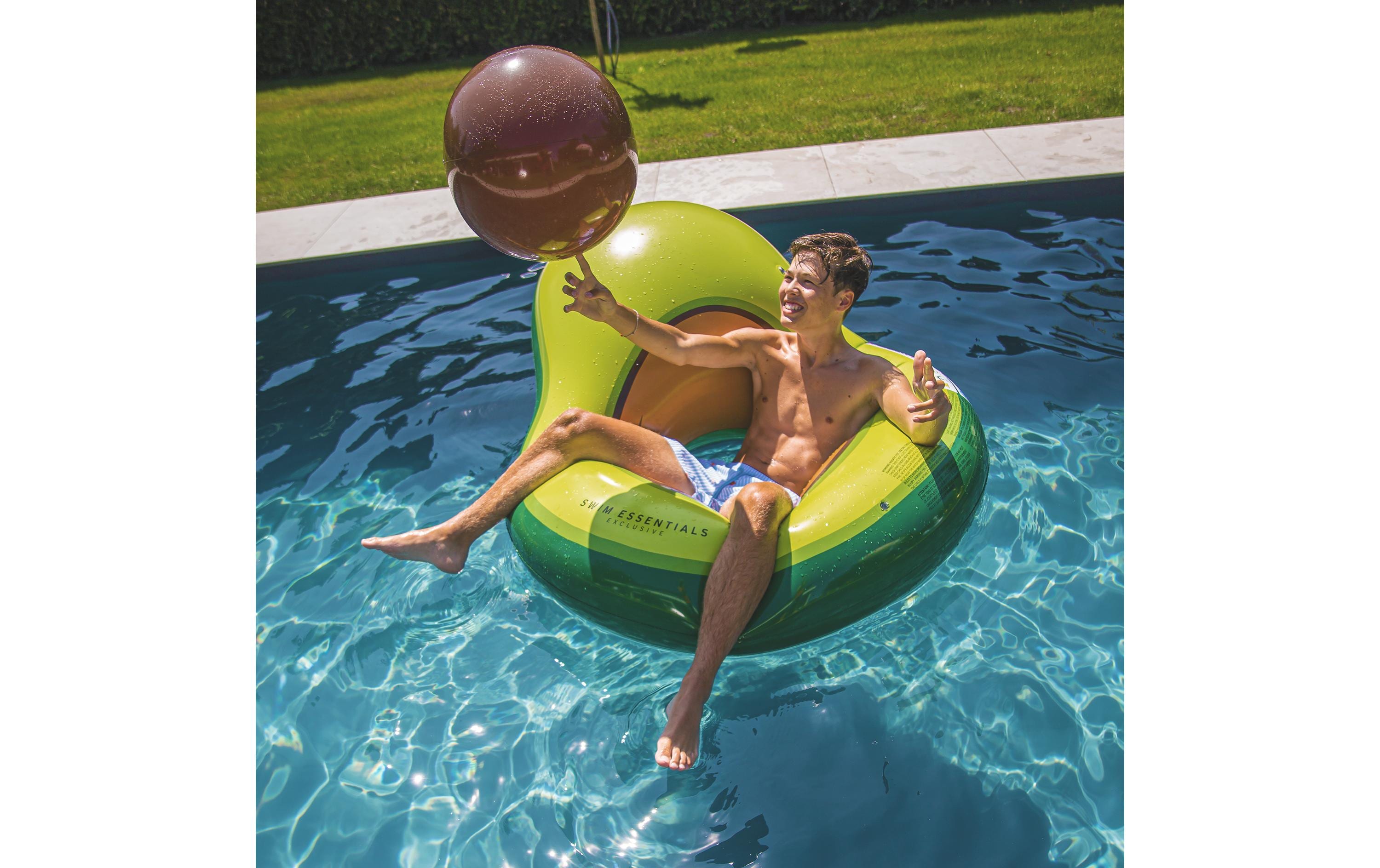 Luftmatratze AvocadoAufblasbare Luftmatratze mit Strandball