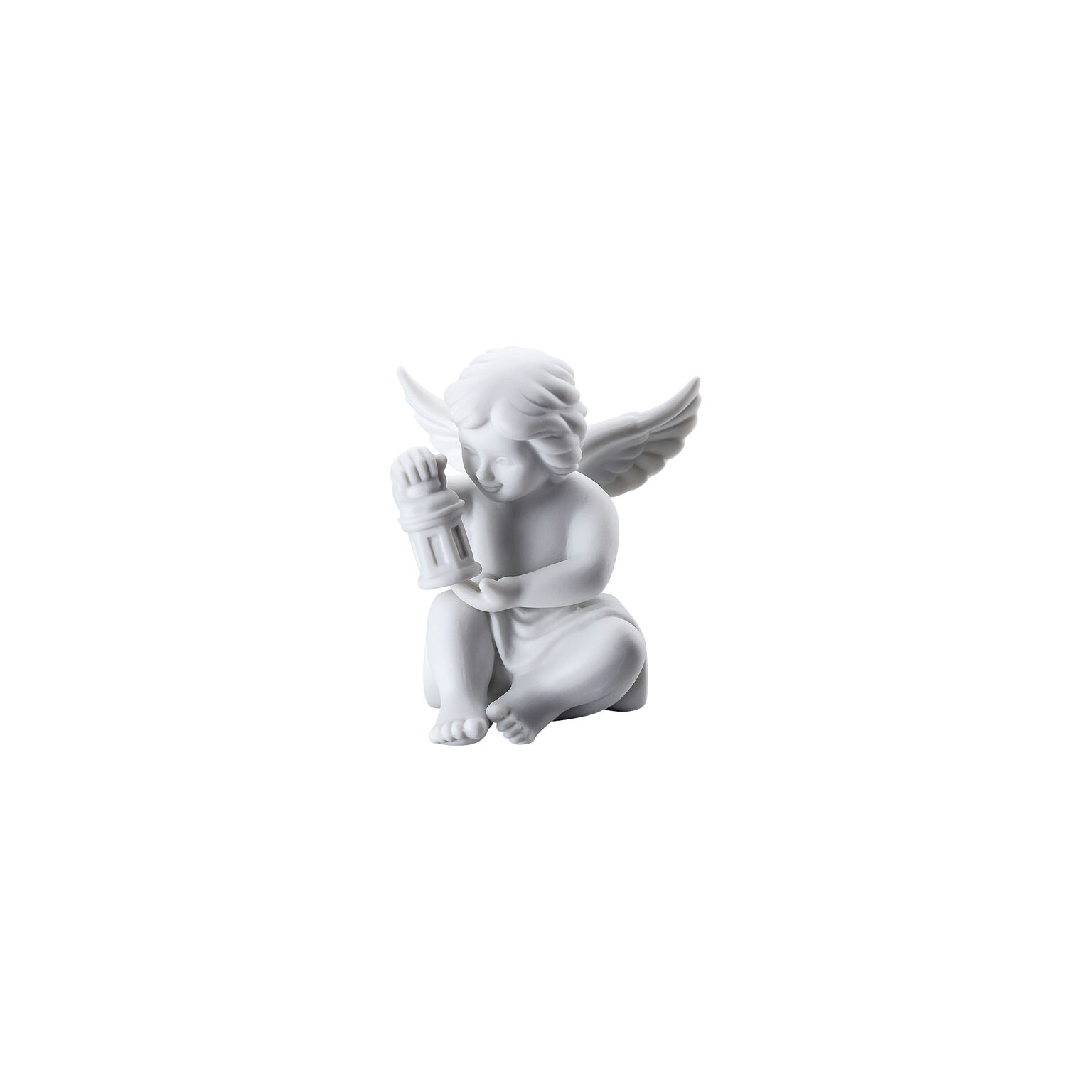 Angels Weiss matt Engel mit Laterne