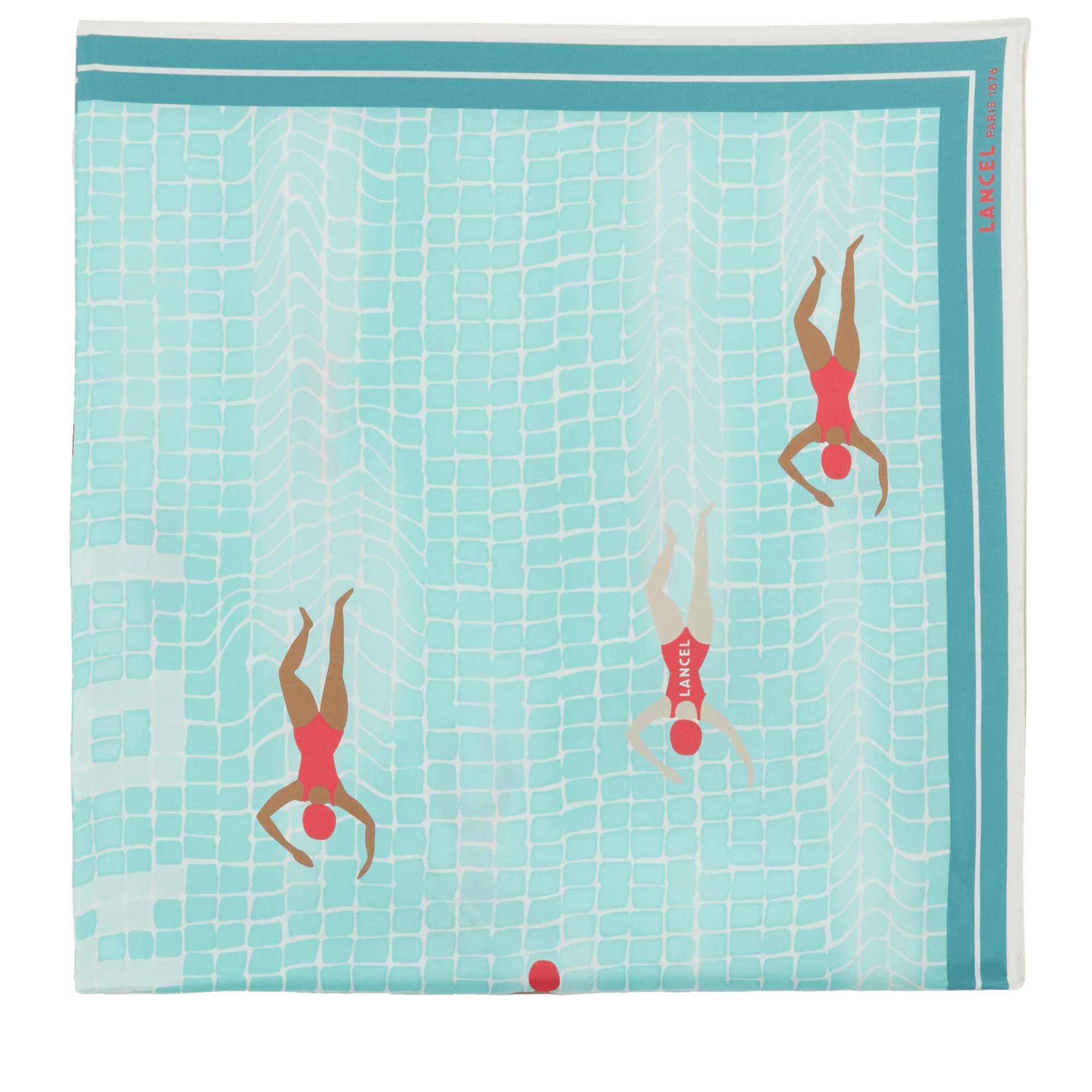 Square 90 Pool Pattern-Multico Menthe