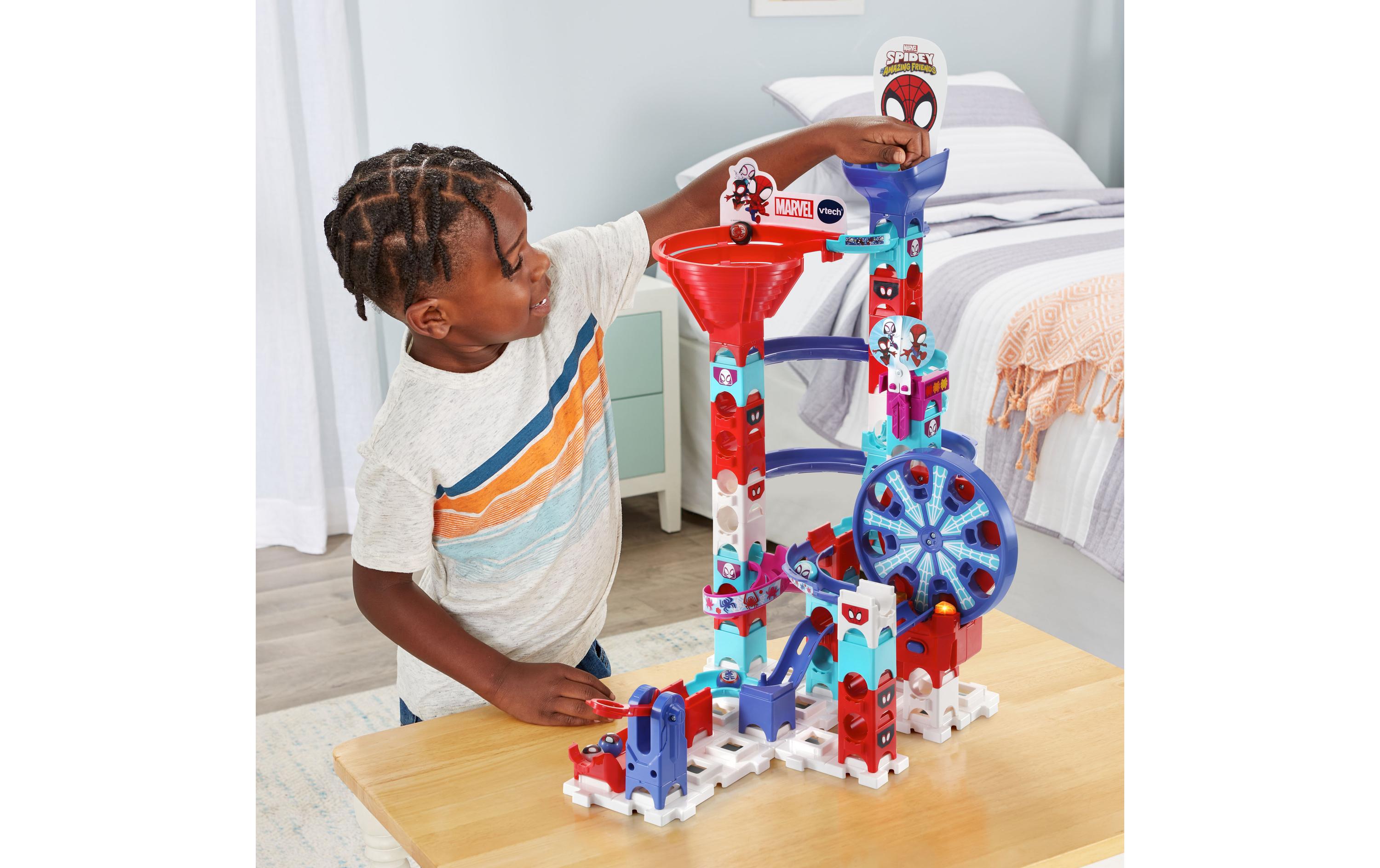 Kugelbahn Marble Rush – Spidey Super Spin ChallengeInteraktives Kugelbahn-Set