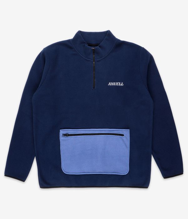 Anuell Kozor Fleece Half Zip Sweatshirt (navy light blue)