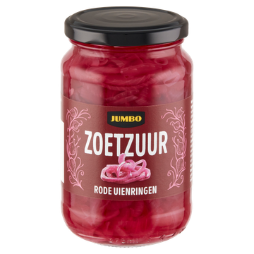 Jumbo Zoetzuur Rode Uienringen 340 g