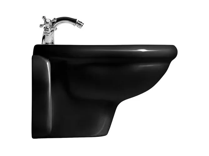 Bidet Retro væghængt 52cm blank sort