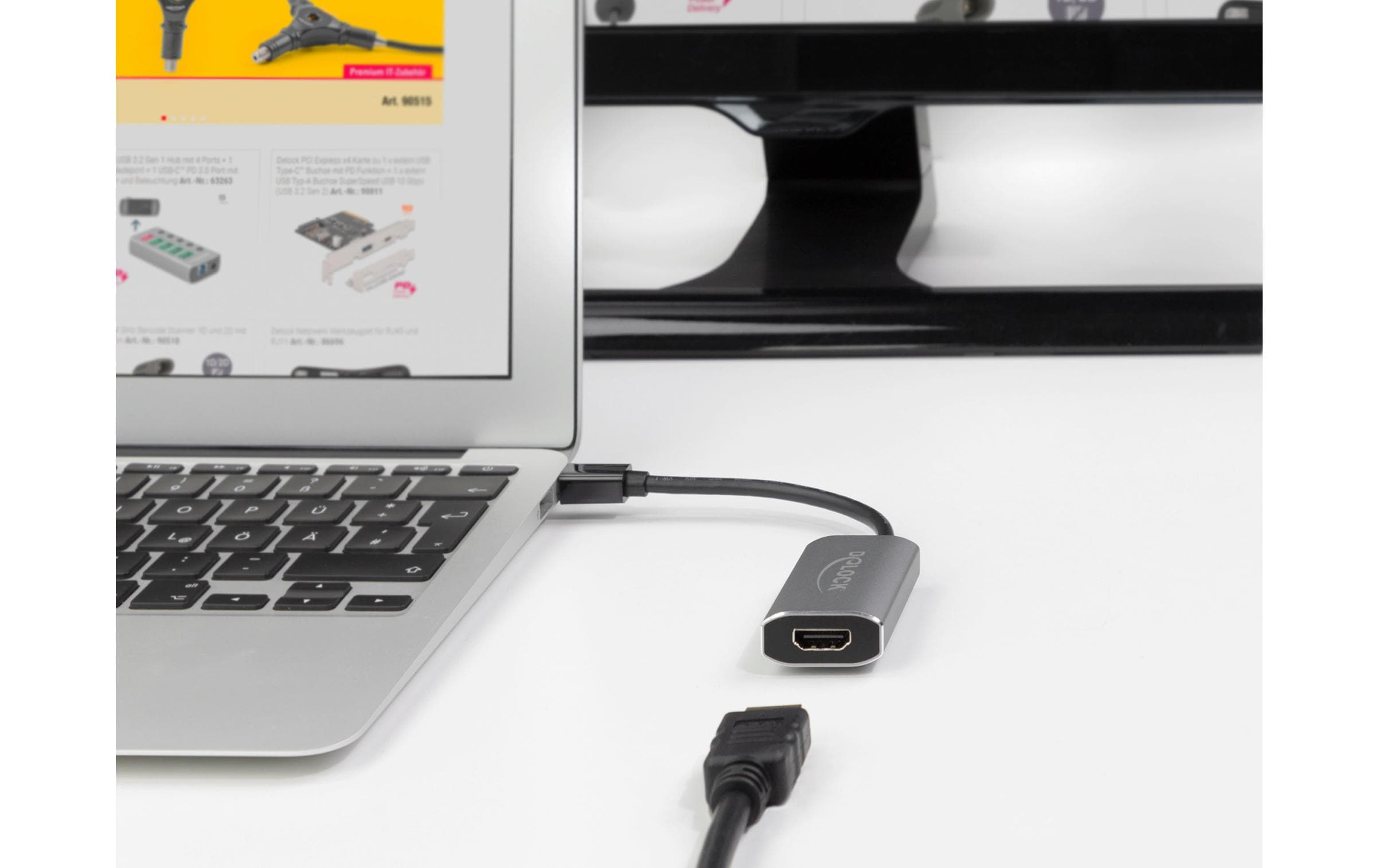 Adapter 8K 60Hz Mini-DisplayPort - HDMIAktiver mini DisplayPort 1.4 zu HDMI Adapter 8K mit HDR Funktion