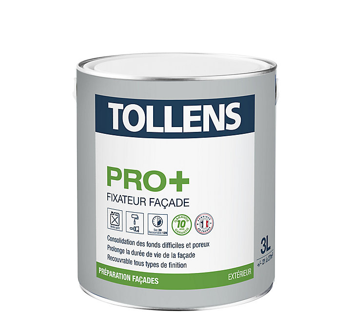 Fixateur façade Tollens pro+ blanc 3L