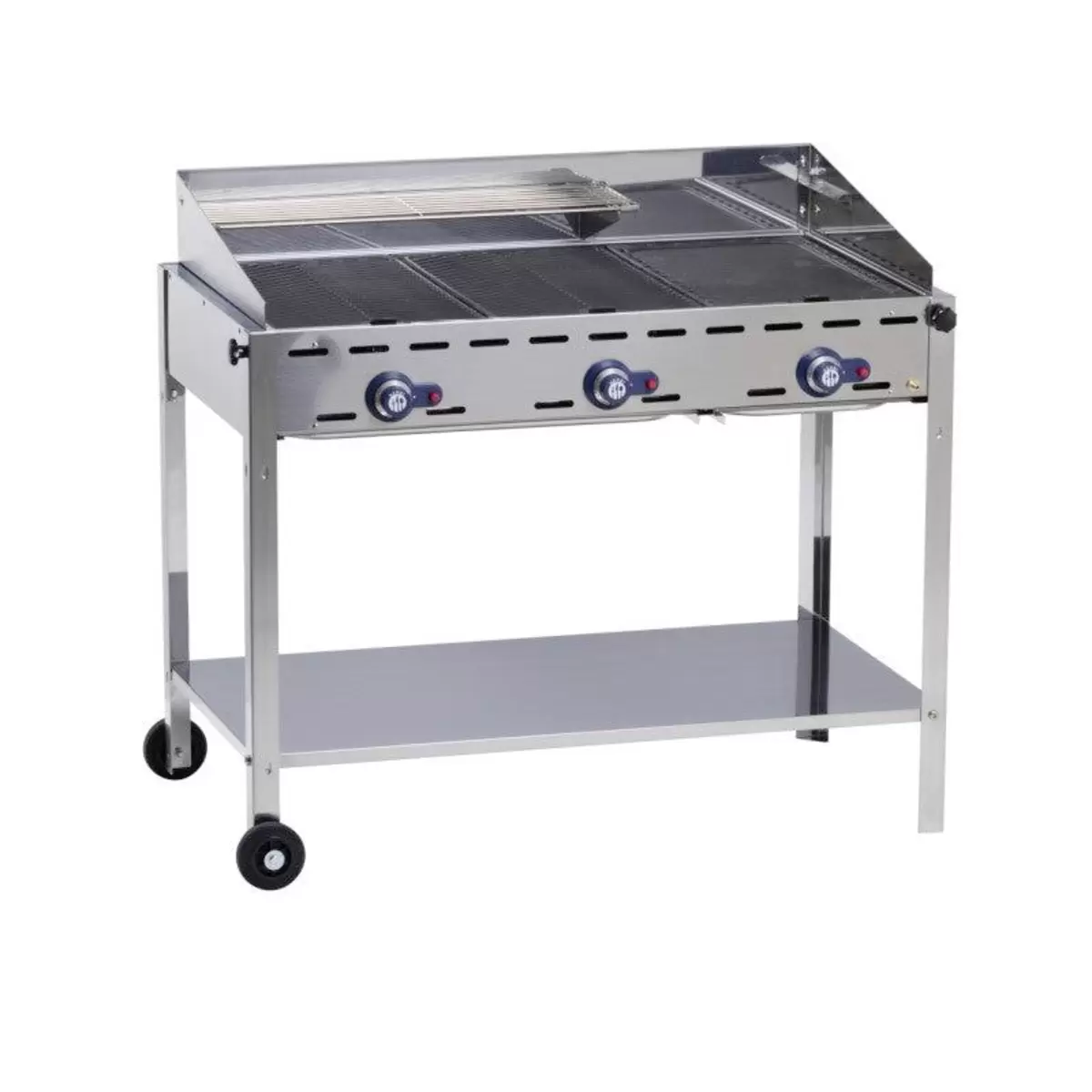 Standgrill HENDI GREEN FIRE 3 BRENNER Silber