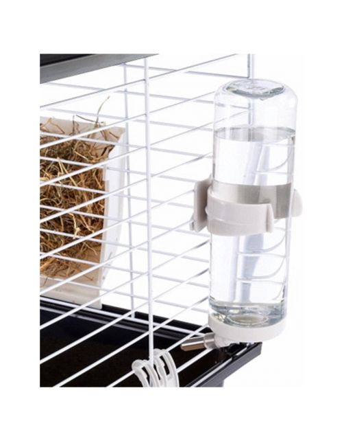Ferplast Konijnenkooi Casita 100 - Dierenverblijf - 96x57x56 cm Zwart