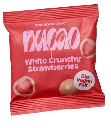 Nucao BIO Crunchy Erdbeere - weiße Schokolade