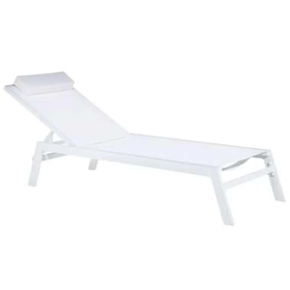 CATANIA - Strandstoel - Wit - Aluminium