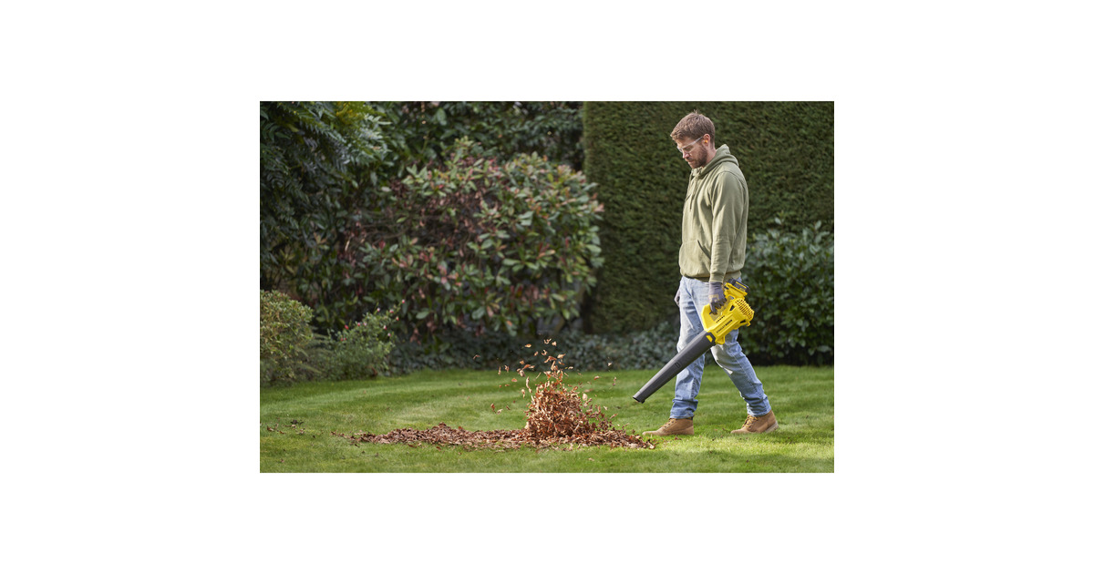 Stanley18V STANLEY FATMAX V20 accu bladblazer - 4.0Ah accu  (Geel/zwart, Accu en lader inbegrepen)