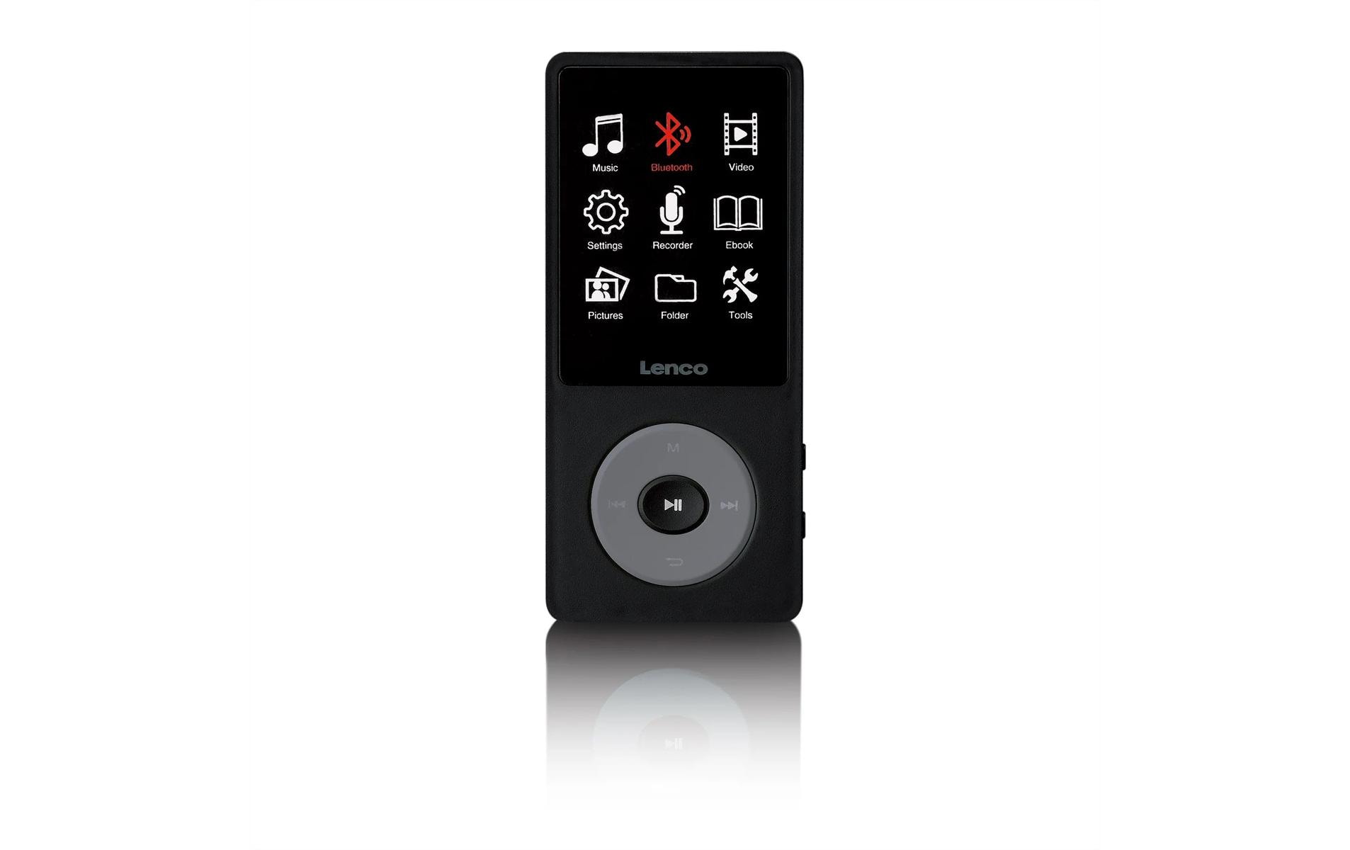 MP3 Player Xemio-860 Grau; SchwarzMP3-Player mit Bluetooth und 8 GB internem Speicher