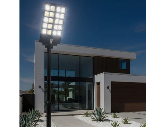 JORTAN TECH - Eclairage solaire Lampadaire solaire benz - 520 watts - 62560 led - 63500k