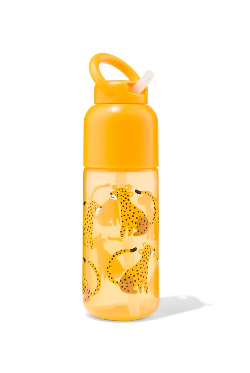 gourde avec paille guépard 300ml