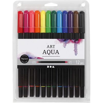 Pigment Art Acrylic Tusjpenner Akvarell 12-pack