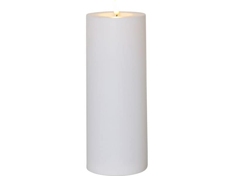 Star Trading LED-Kerze Flamme Rak Warmweiss, 1 LEDs Weisse LED-Kerze mit beweglicher Flamme