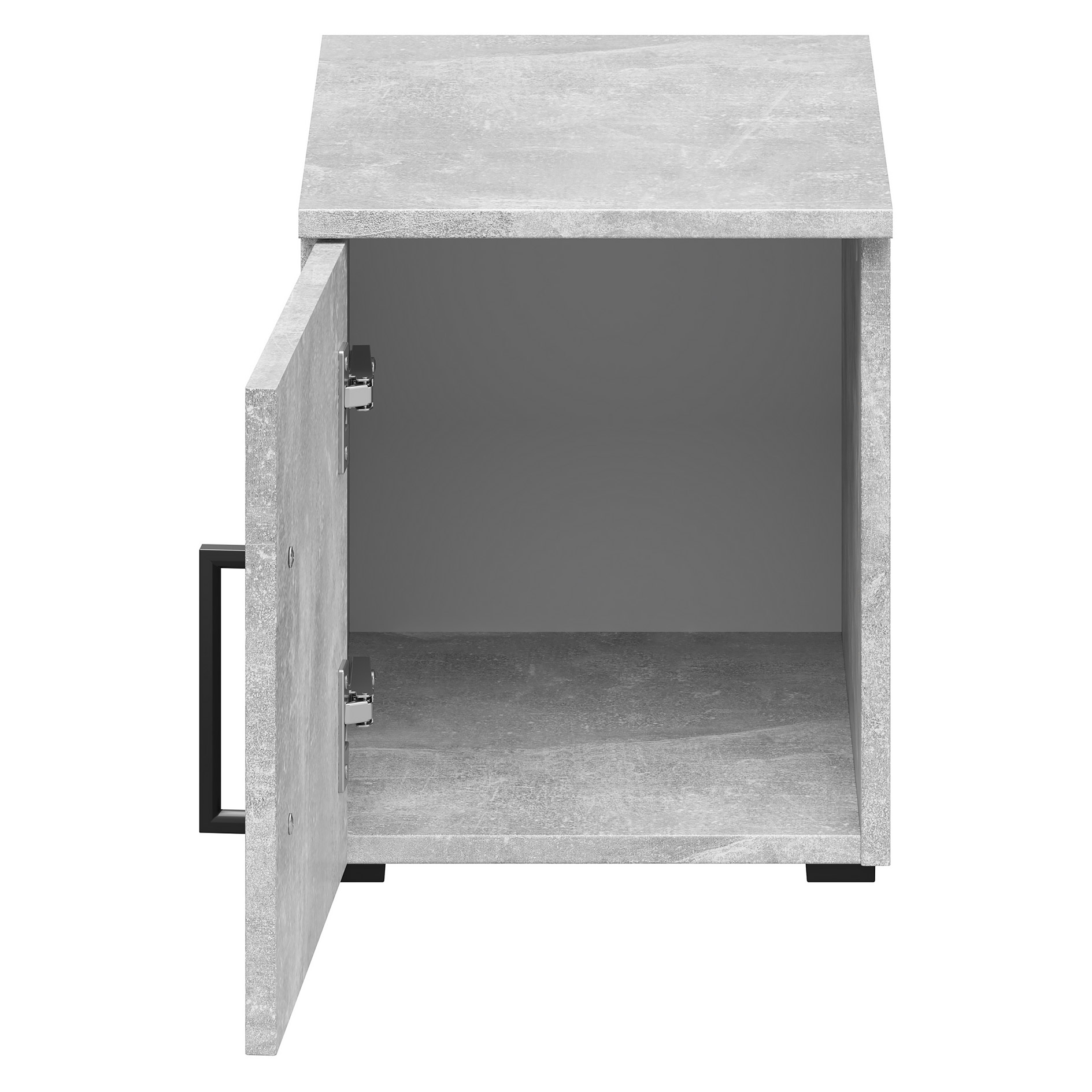 Aufsatzelement - auch hängend verwendbar - Betonoptik - Breite 30 cm