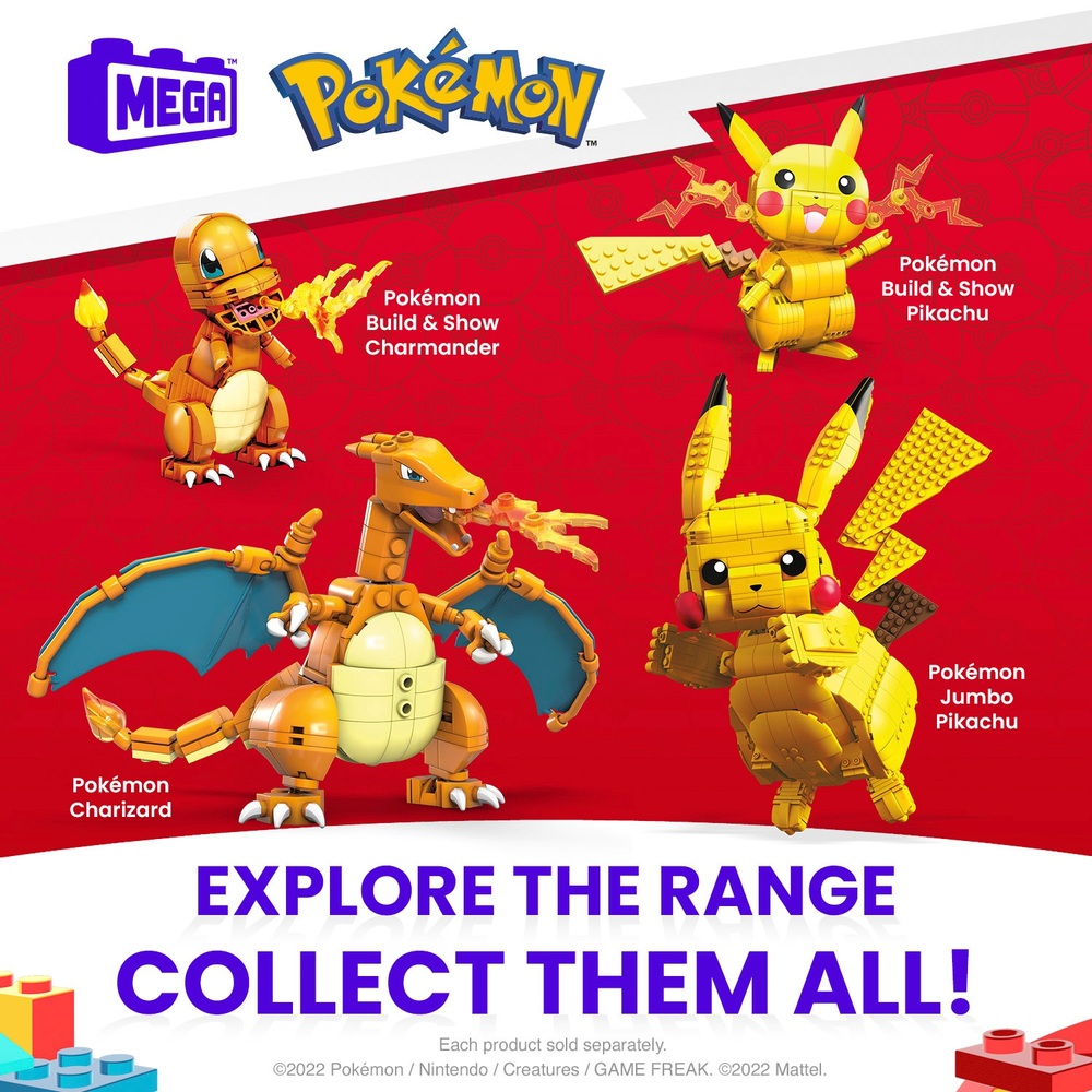 Mega Construx Pokémon Jumbo Pikachu Bauset