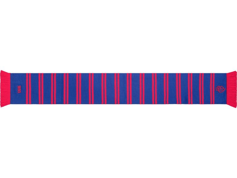FC Basel Schal FCB Ringe, Rot / Blau Jacquardschal FC Basel