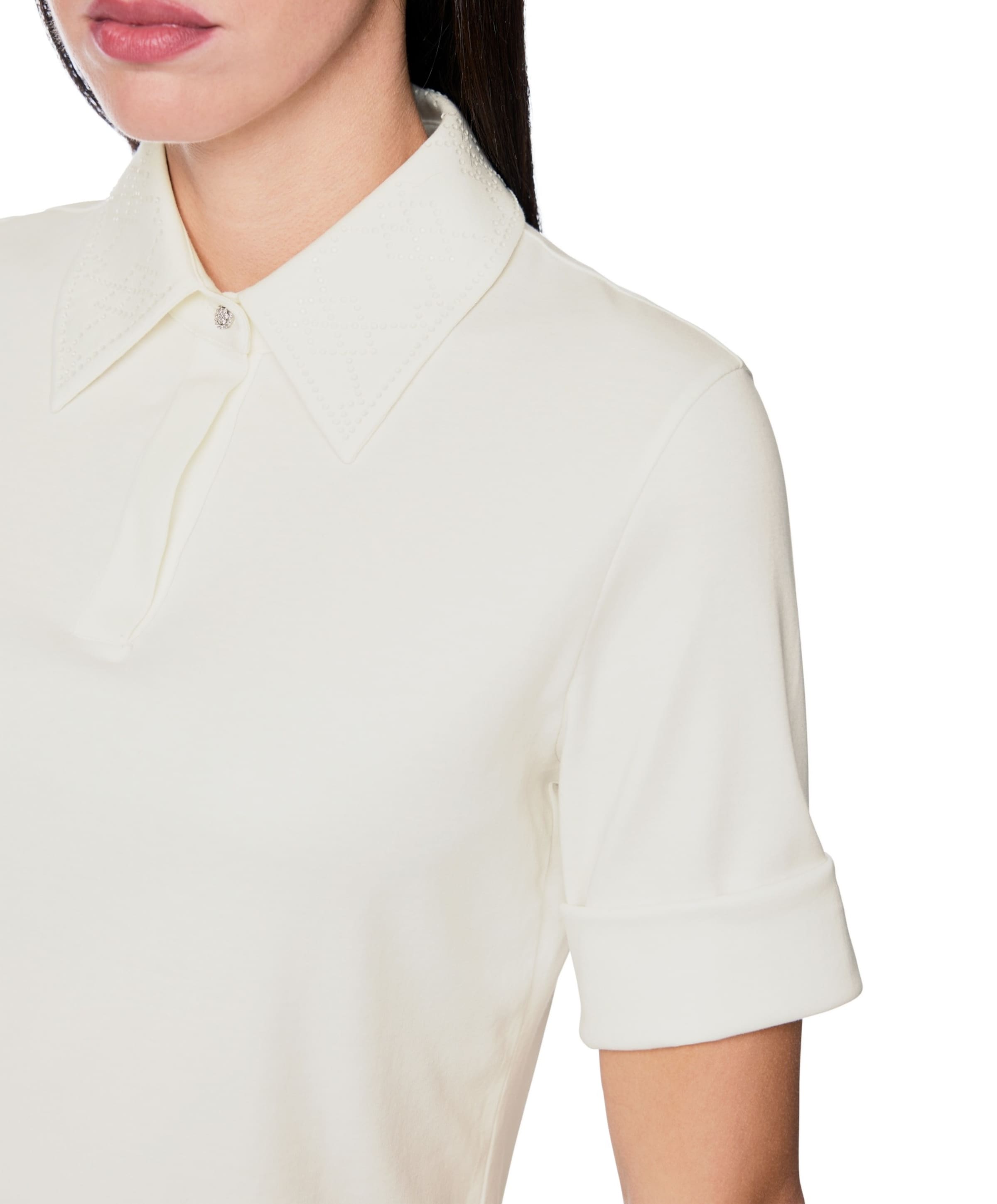 Marc Cain Dames polo ecru