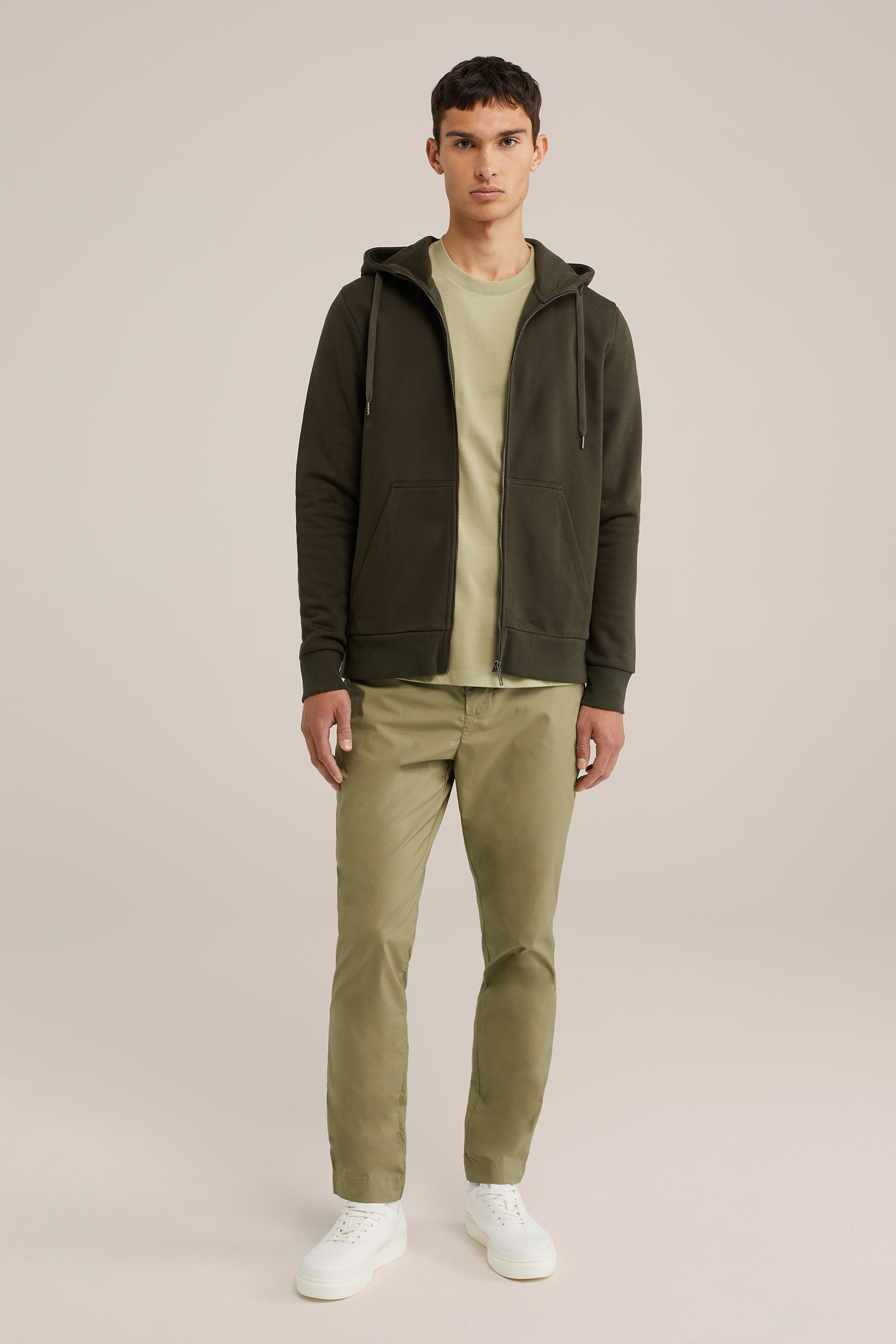 sweatvest WE Fashion Donkergroen
