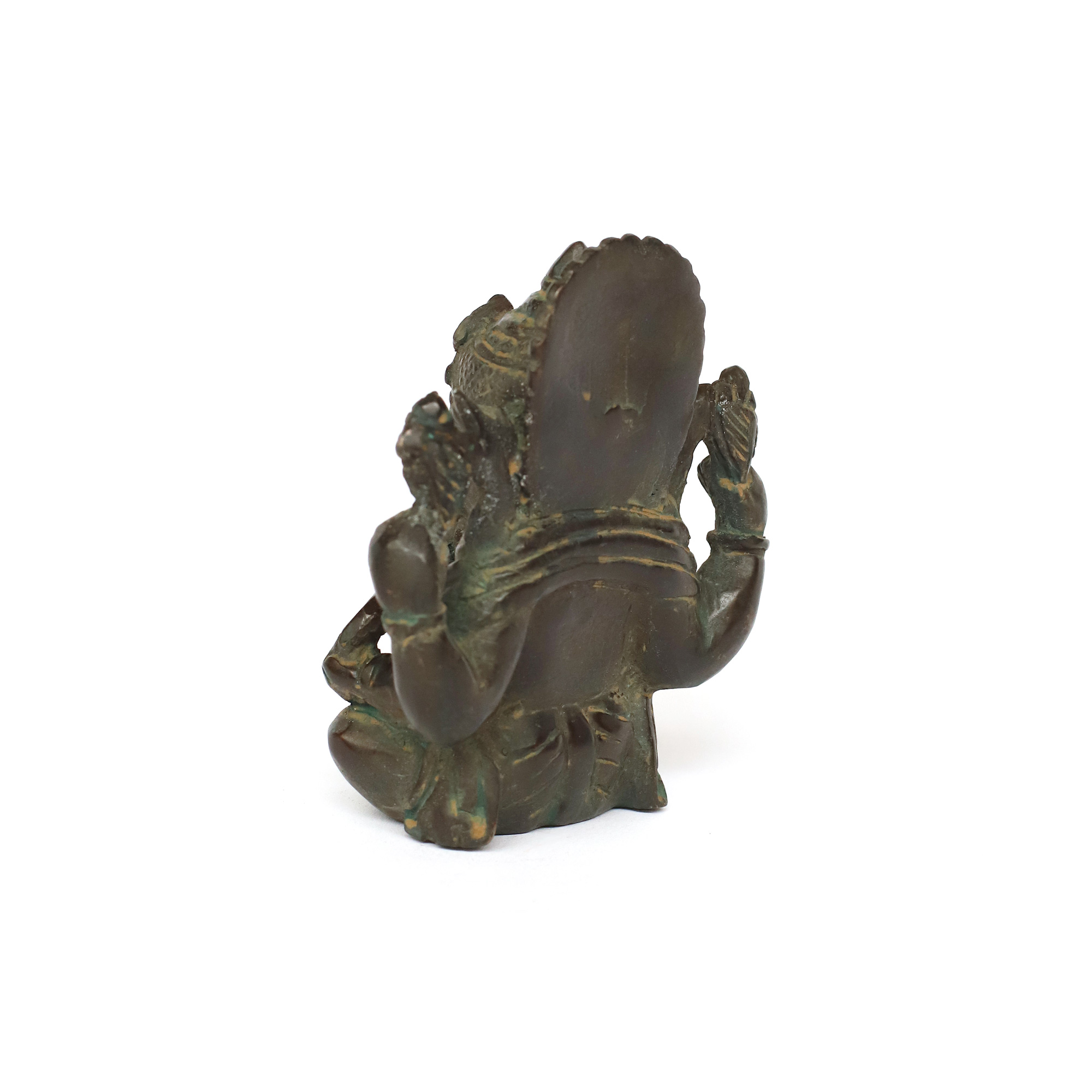 Bronze-Statuette 'Ganesha', H 11 cm, B 9,5 cm, L 6 cm von fischer's lagerhaus