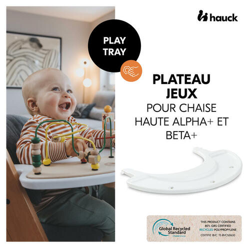 Plateau de jeu Play Tray Alpha et Beta - Blanc - HAUCK