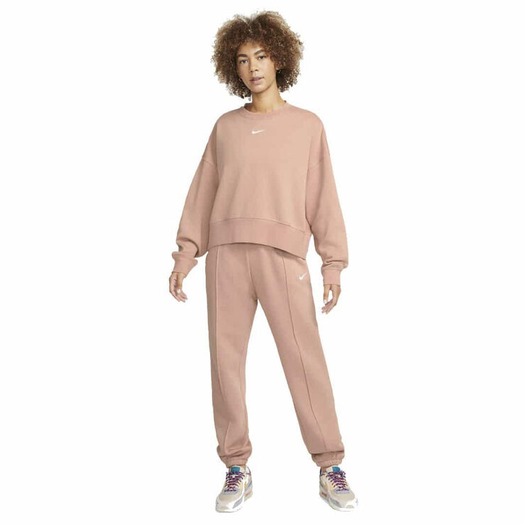 Nike sportswear essential fleece crew sweatshirt Pink