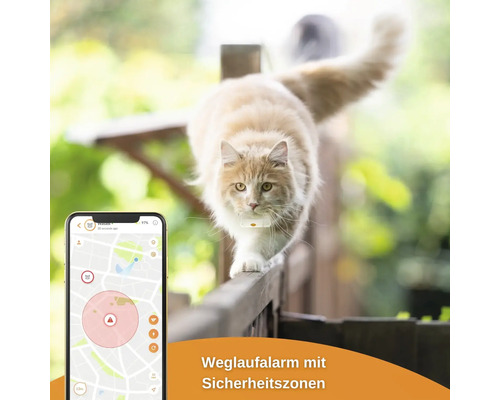 GPS tracker weenect voor katten, 28 g, 6 x 2,4 x 1,5 cm, wit