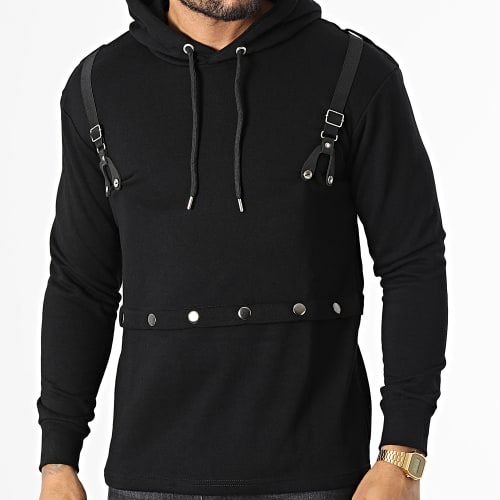 Sweat Capuche F693 Noir
