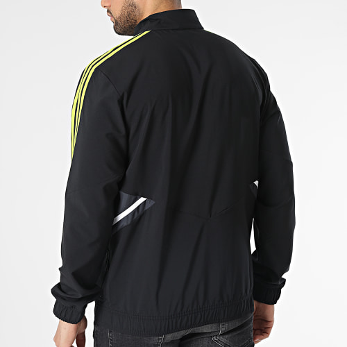 Veste Zippée A Bandes Manchester United FC HE6680 Noir