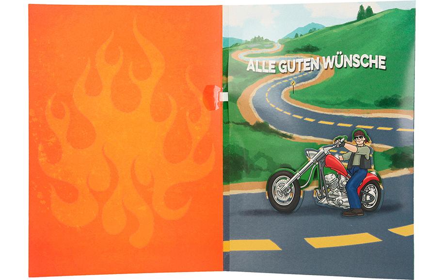 Musikkarte beweglich Happy Birthday – einige KilometerGeburtstagskarte mit Musik und Spruch