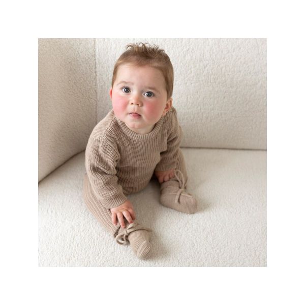 Feetje Broek Gebreid The Magic is in You Taupe
