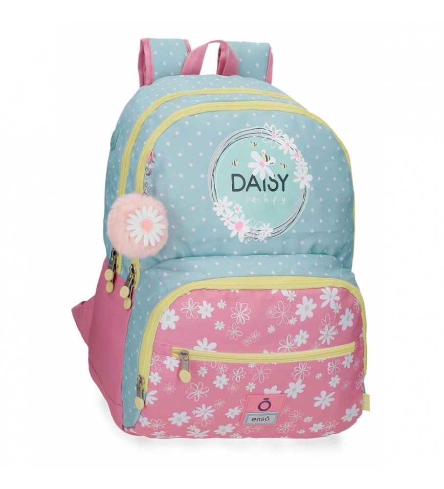Enso Mochila escolar Enso Daisy doble Compartimento adaptable rosa