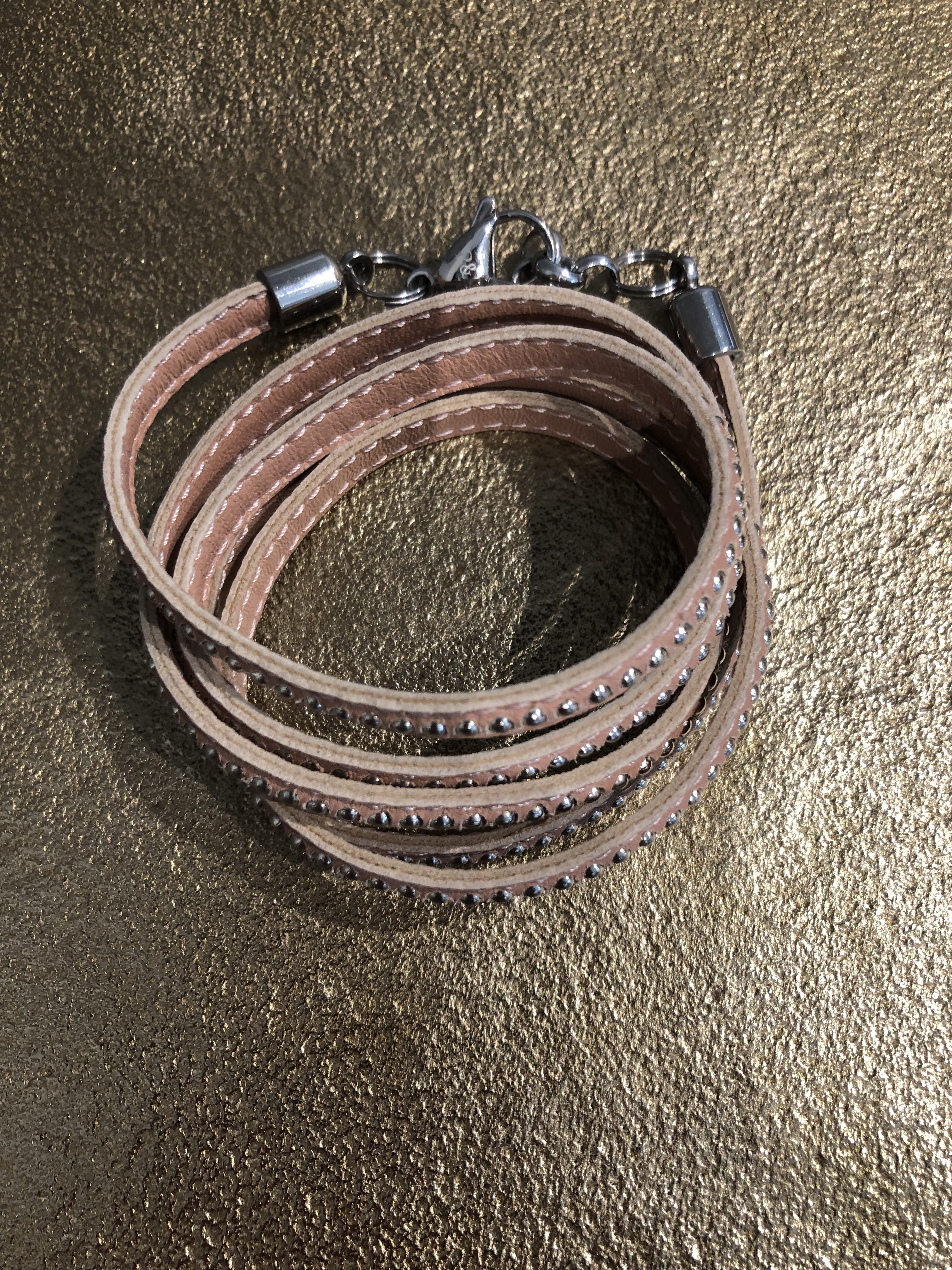 Pimps & Pearls- Ketting en/of Armband- Oud/Roze